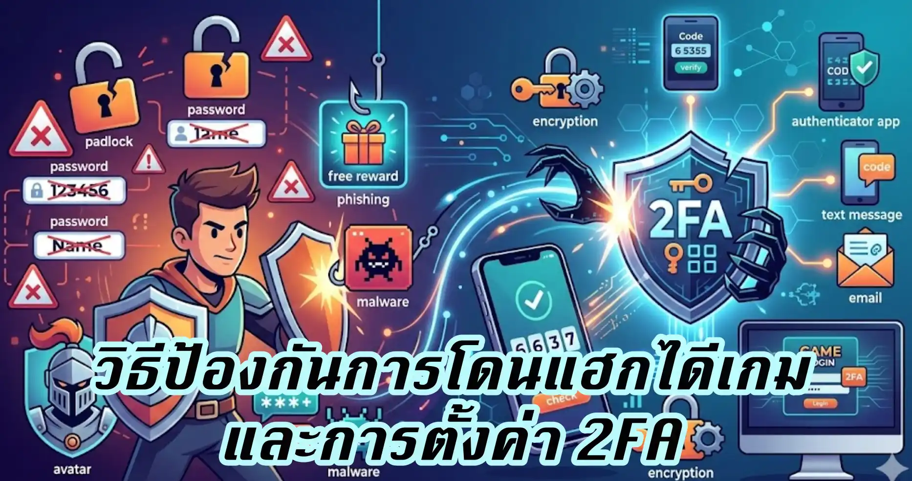 วิธีป้องกันการโดนแฮกไดีเกมและการตั้งค่า 2FA