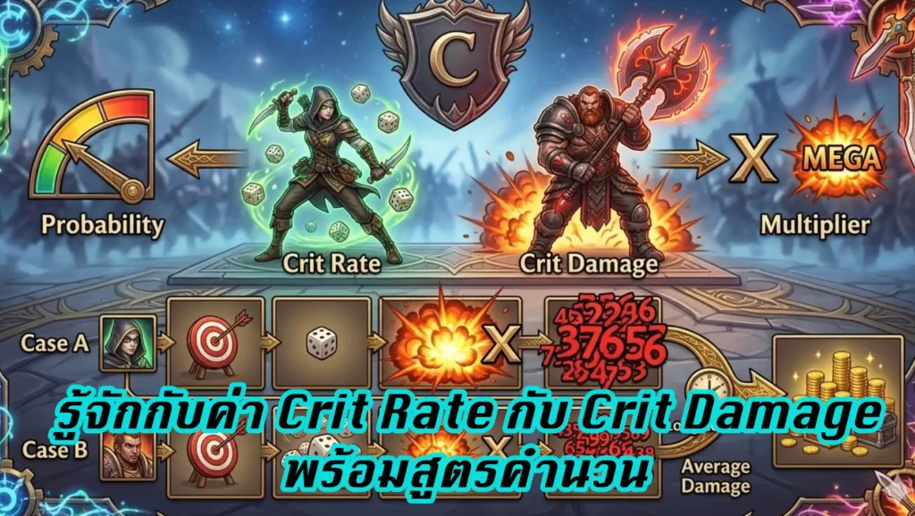 ความต่างของ Crit Rate กับ Crit Damage สองค่านี้เลือกแบบไหนดีกว่า