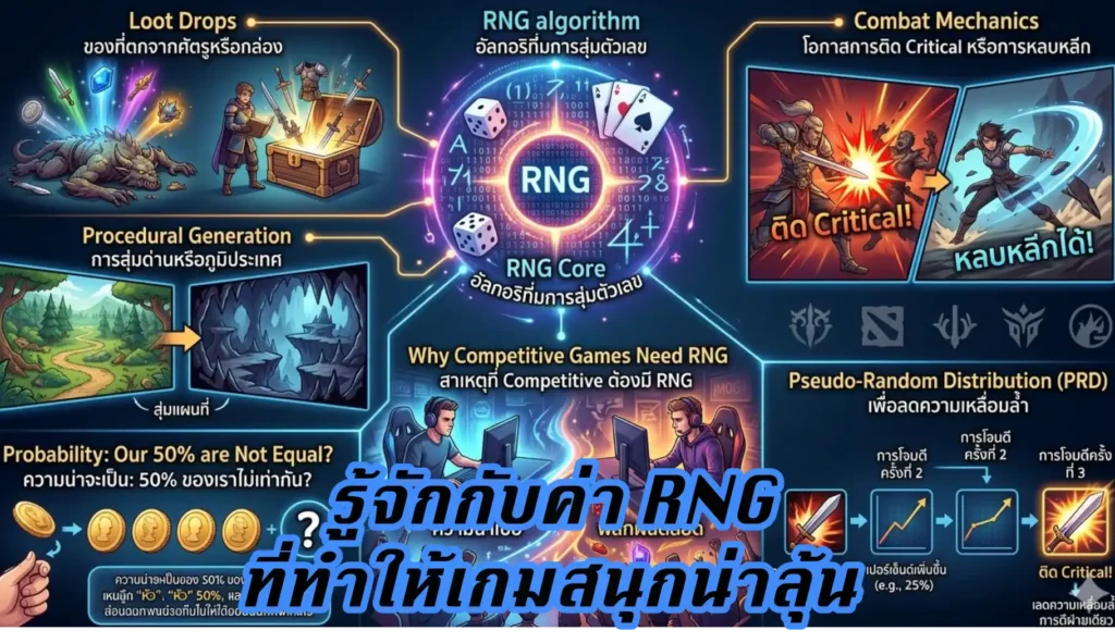 เจาะเบื้องลึก Random Number Generation (RNG): สาเหตุที่บางคนนั้นโชคดี Competitive?