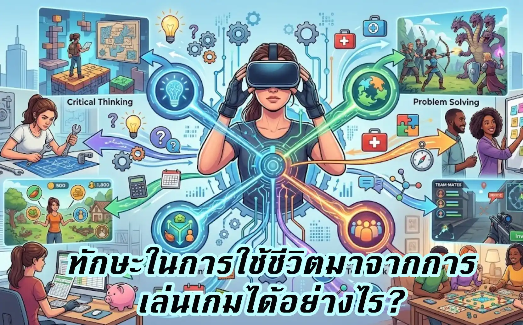 ทักษะในการใช้ชีวิตมาจากการเล่นเกมได้อย่างไร?