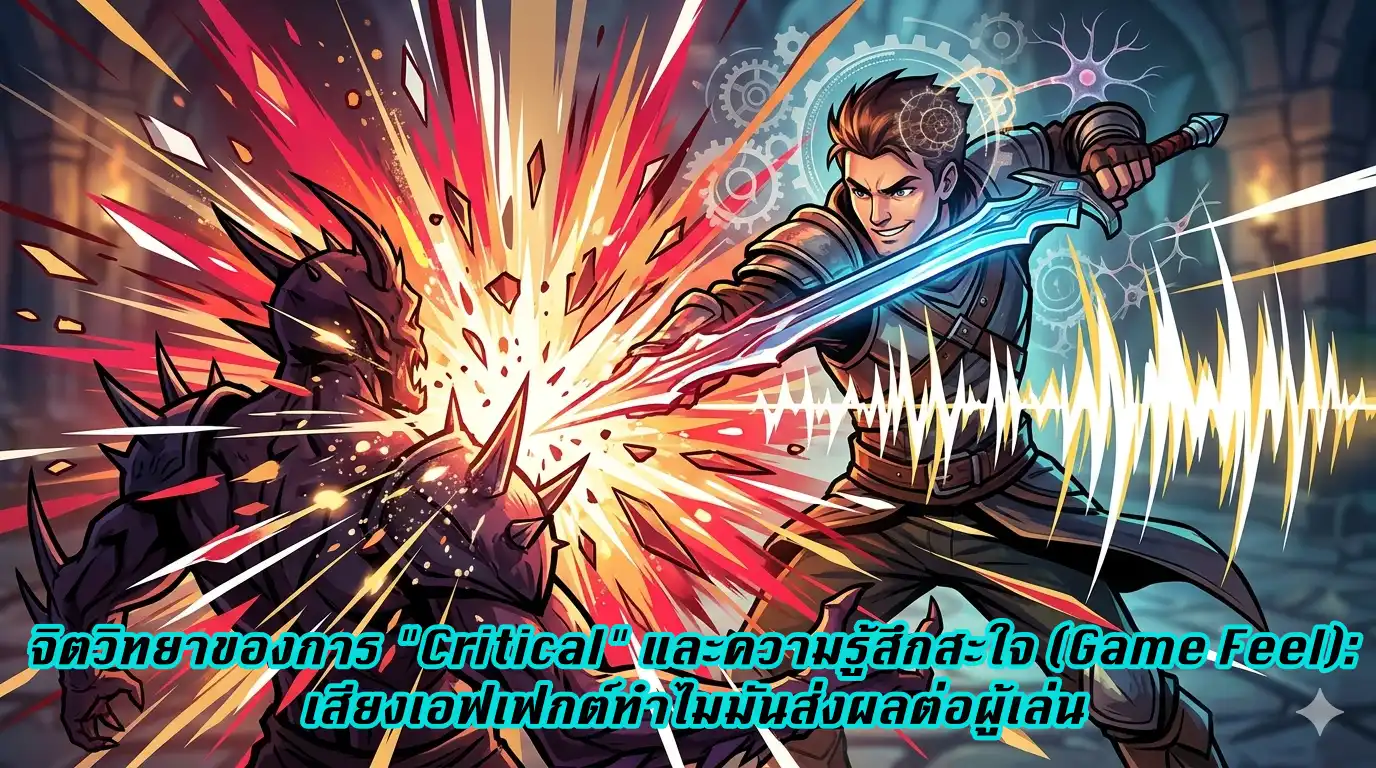 จิตวิทยาของการ "Critical" และความรู้สึกสะใจ (Game Feel): เสียงเอฟเฟกต์ทำไมมันส่งผลต่อผู้เล่น